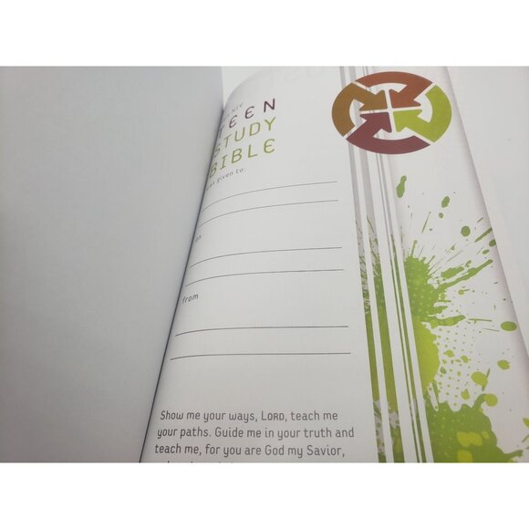 NIV Teen Study Bible Compact Edition Brown Leathersoft Small Print Lay-Flat - Picture 3 of 8